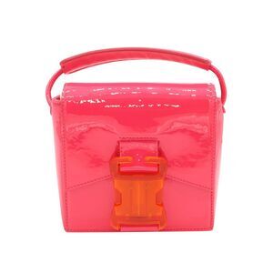 Christopher Kane Safety Buckle Cross-Body Bag in Pink Patent